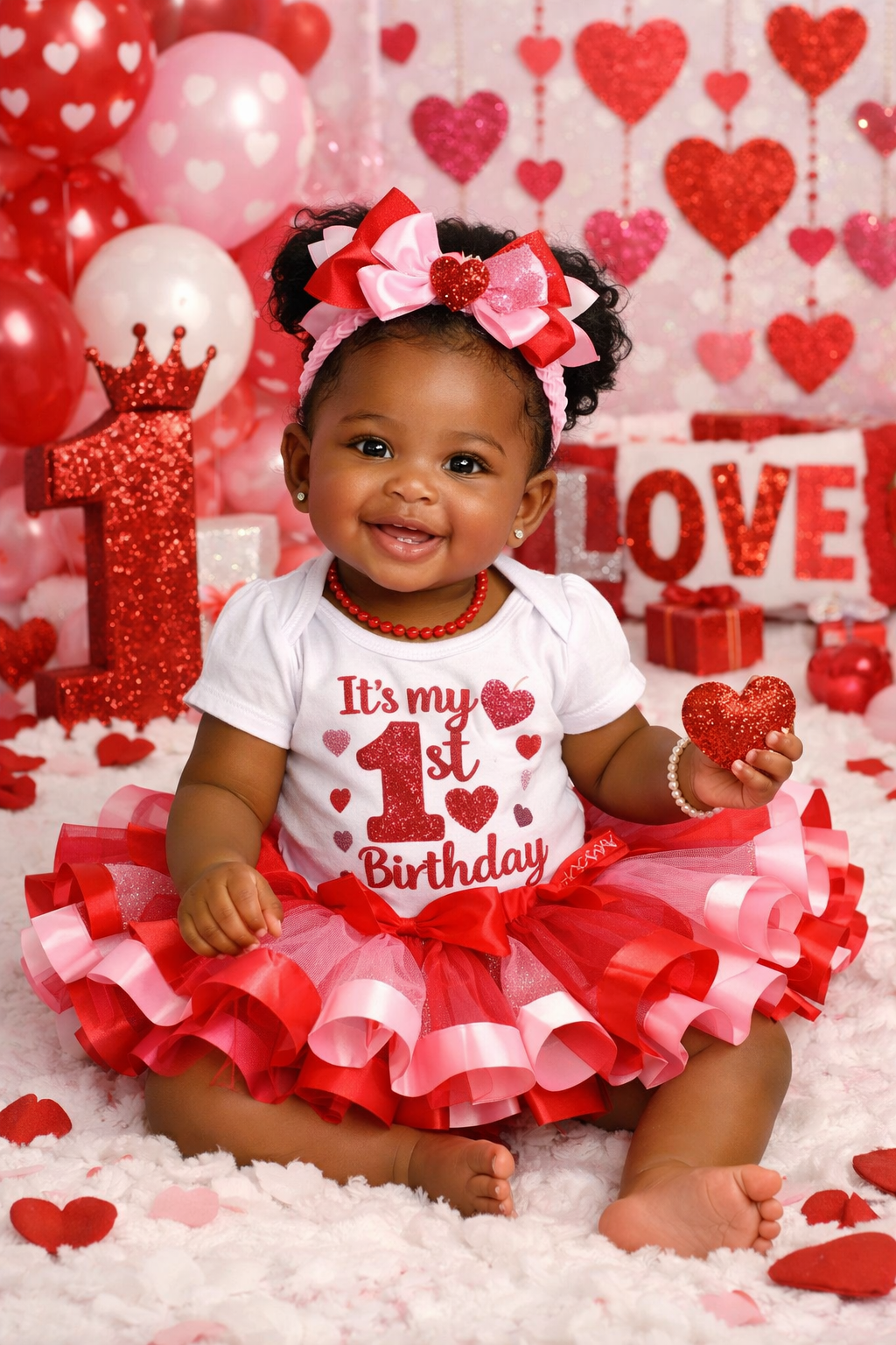 Valentine tutu set-1st valentine tutu set- Valentine outfit- Valentine dress-Valentine birthday