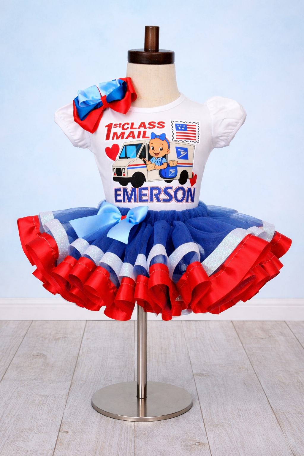 USPS tutu set-USPS outfit-USPS birthday-Usps dress-usps costume