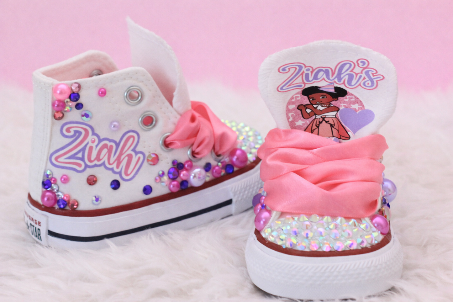 Gracie's corner shoes- Gracie's corner bling Converse-Girls Gracie's corner Shoes-Gracie's corner Converse
