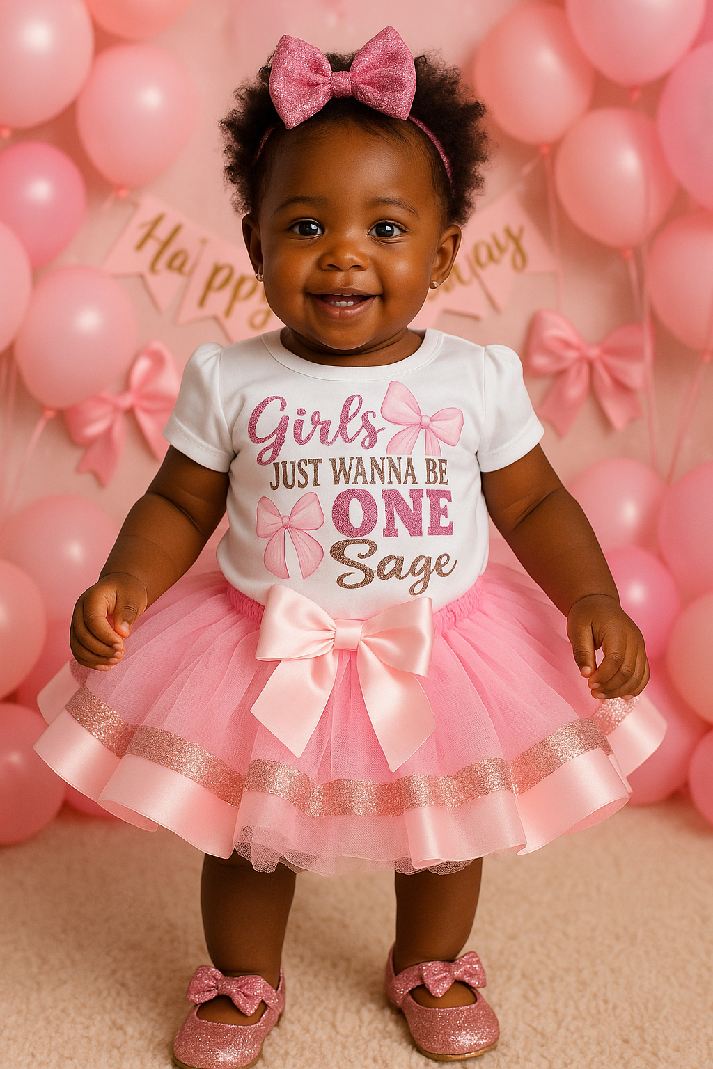 Girls just wanna be One tutu set- Girls just wanna be One outfit- Girls just wanna be One dress- Girls just wanna be One birthday outfit