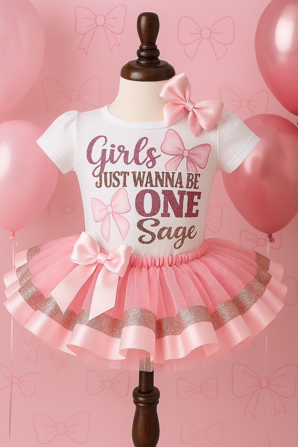 Girls just wanna be One tutu set- Girls just wanna be One outfit- Girls just wanna be One dress- Girls just wanna be One birthday outfit
