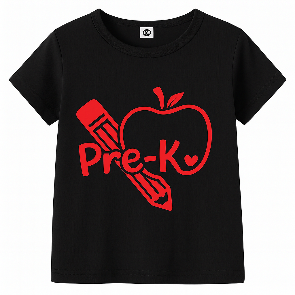 Pre-K Apple shirt-Back to school shirt-Back to school shirt-1st day of school shirt-Kindergarten shirt