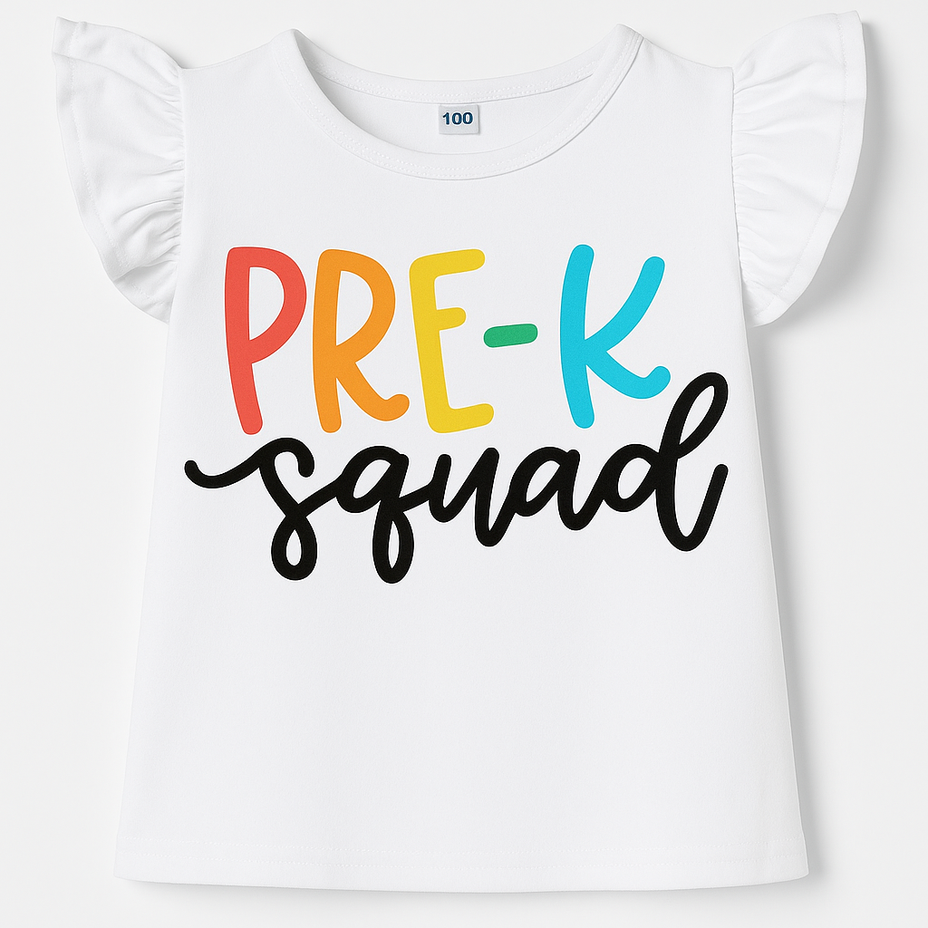 Pre-K Squad Shirt-Back to school shirt-Back to school shirt-1st day of school shirt-Kindergarten shirt