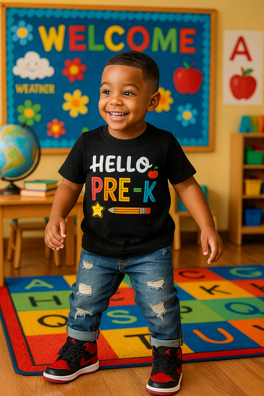 Hello Pre-K Shirt-Back to school shirt-Back to school shirt-1st day of school shirt-Kindergarten shirt
