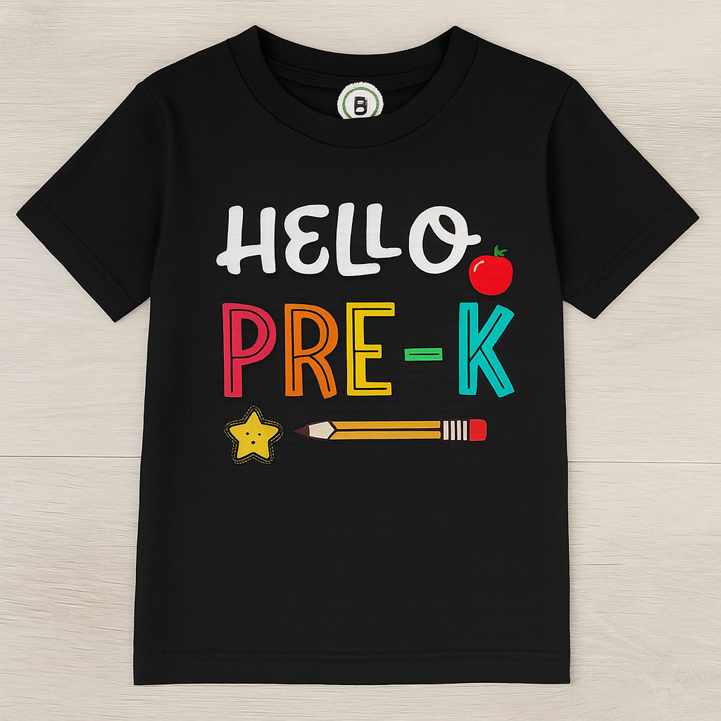 Hello Pre-K Shirt-Back to school shirt-Back to school shirt-1st day of school shirt-Kindergarten shirt