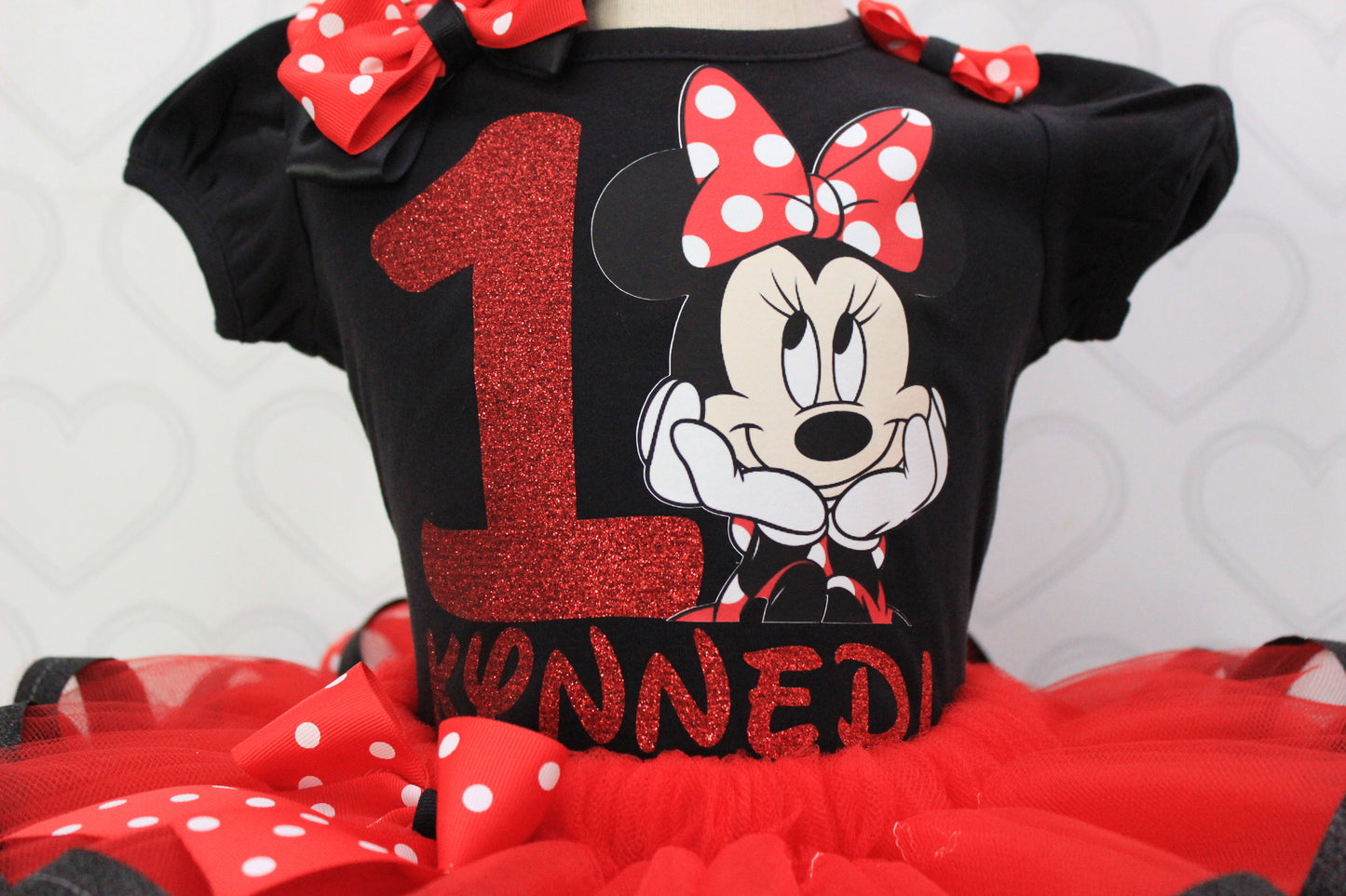 Mouse Tutu set- mouse outfit- mouse birthday outfit-Minnie mouse tutu set
