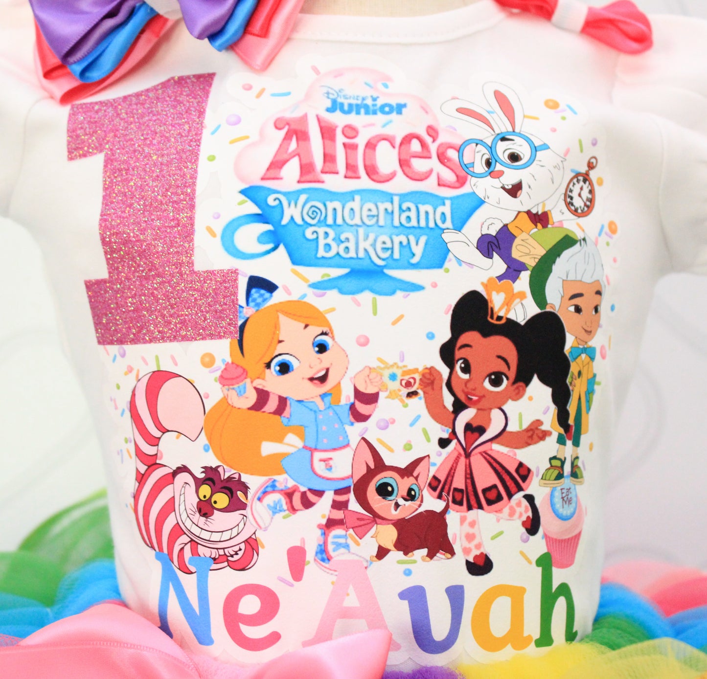 Alice wonderland Bakery tutu set-Alice wonderland Bakery outfit-Alice wonderland Bakery dress-Alice wonderland Bakery birthday
