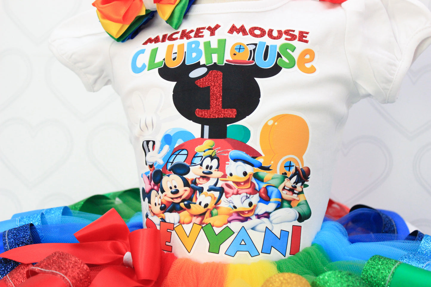 Mickey Mouse Clubhouse tutu set-Mickey Mouse Clubhouse outfit-Mickey Mouse Clubhouse dress-Mickey Mouse Clubhouse birthday