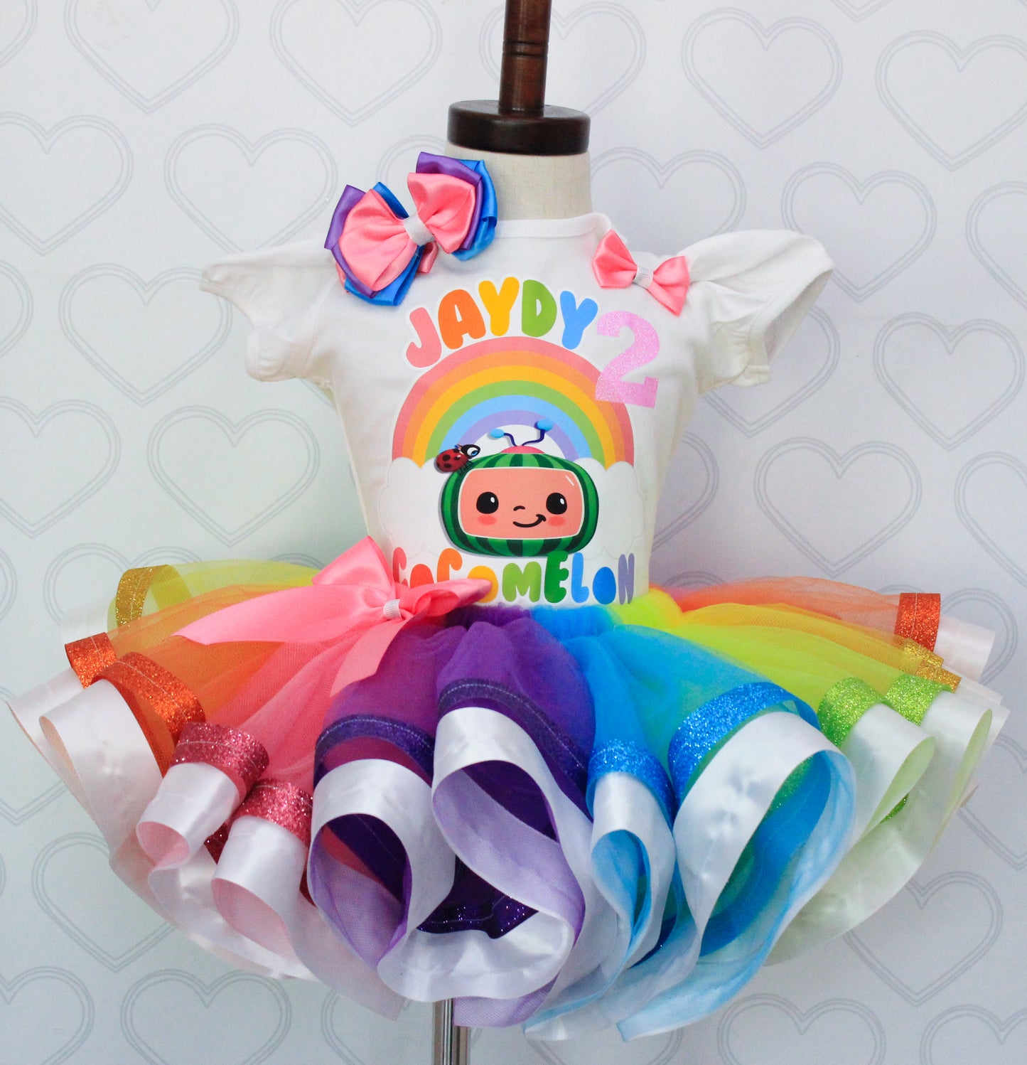 Cocomelon Tutu set- Cocomelon outfit- Cocomelon dress- Cocomelon tutu- cocomelon birthday