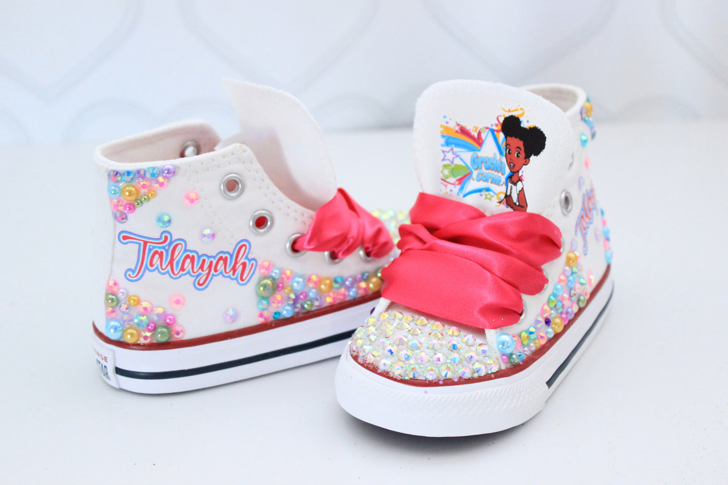 Gracie's corner shoes- Gracie's corner bling Converse-Girls Gracie's corner Shoes-Gracie's corner Converse