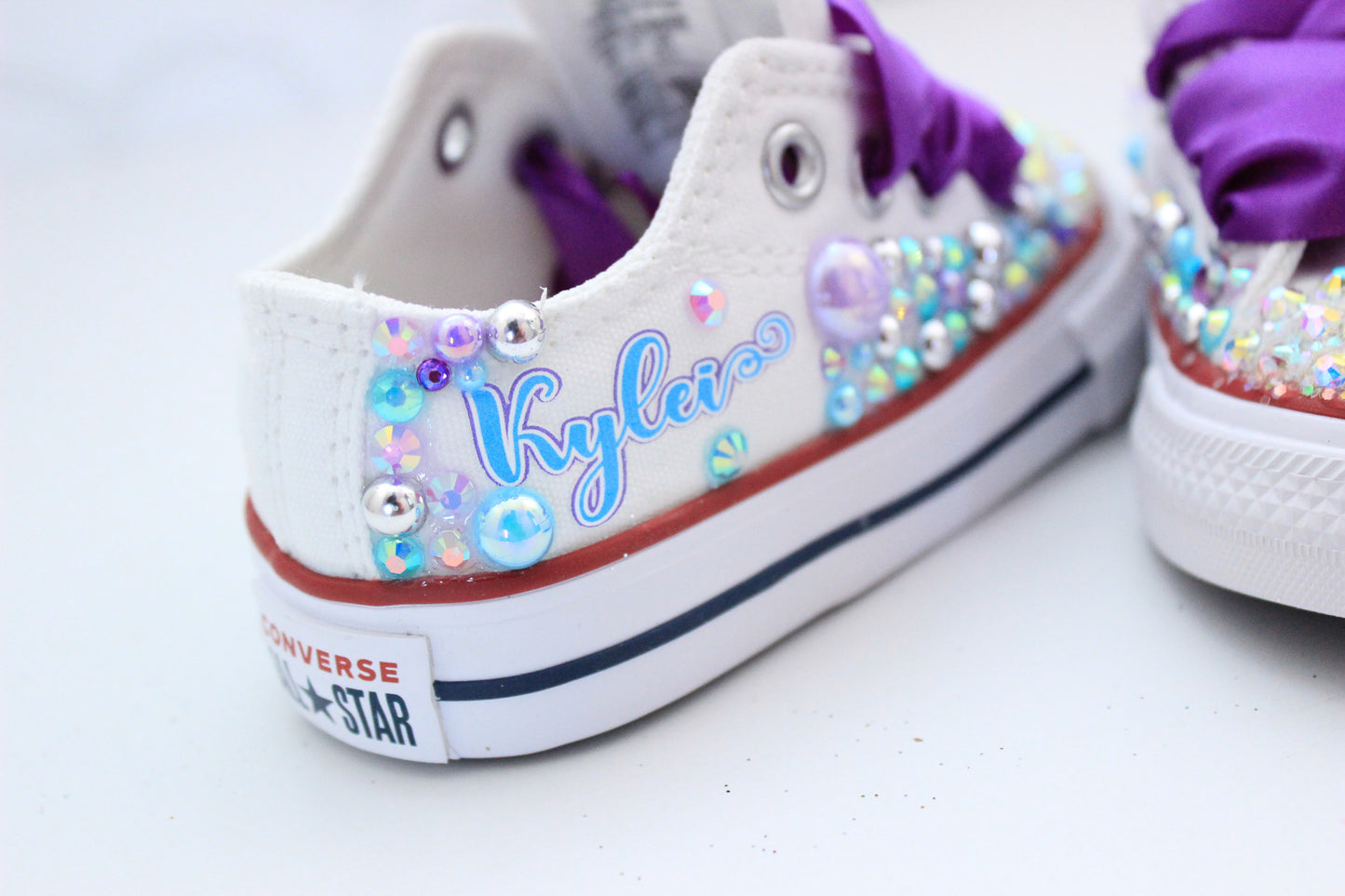 Winter Wonderland shoes- Winter Wonderland bling Converse-Girls Winter Wonderland Shoes-Snowflake shoes