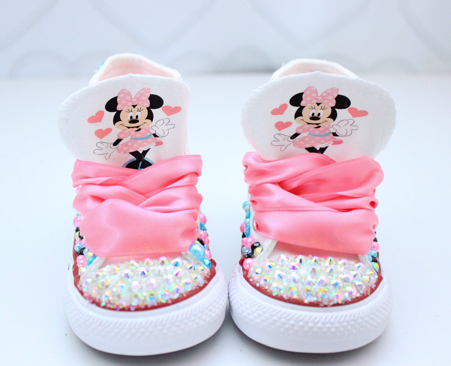 Minnie shoes- Minnie bling Converse-Girls Mouse Shoes- Mouse Converse