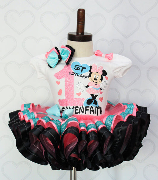 Mouse Tutu set- mouse outfit- mouse birthday outfit