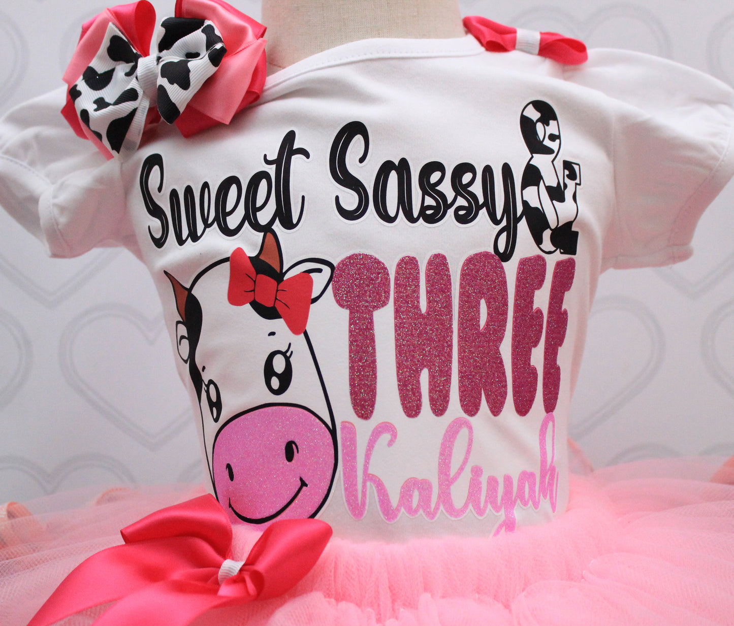 Cow tutu set-Cow outfit-Cow birthday outfit- cow birthday-Holy cow I'm one outfit