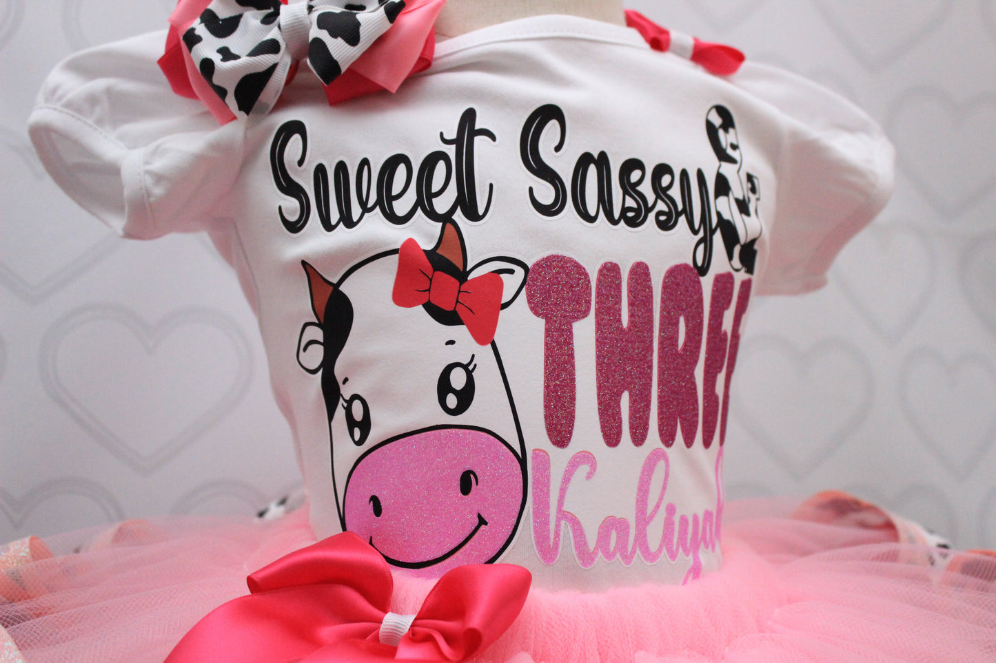 Cow tutu set-Cow outfit-Cow birthday outfit- cow birthday-Holy cow I'm one outfit