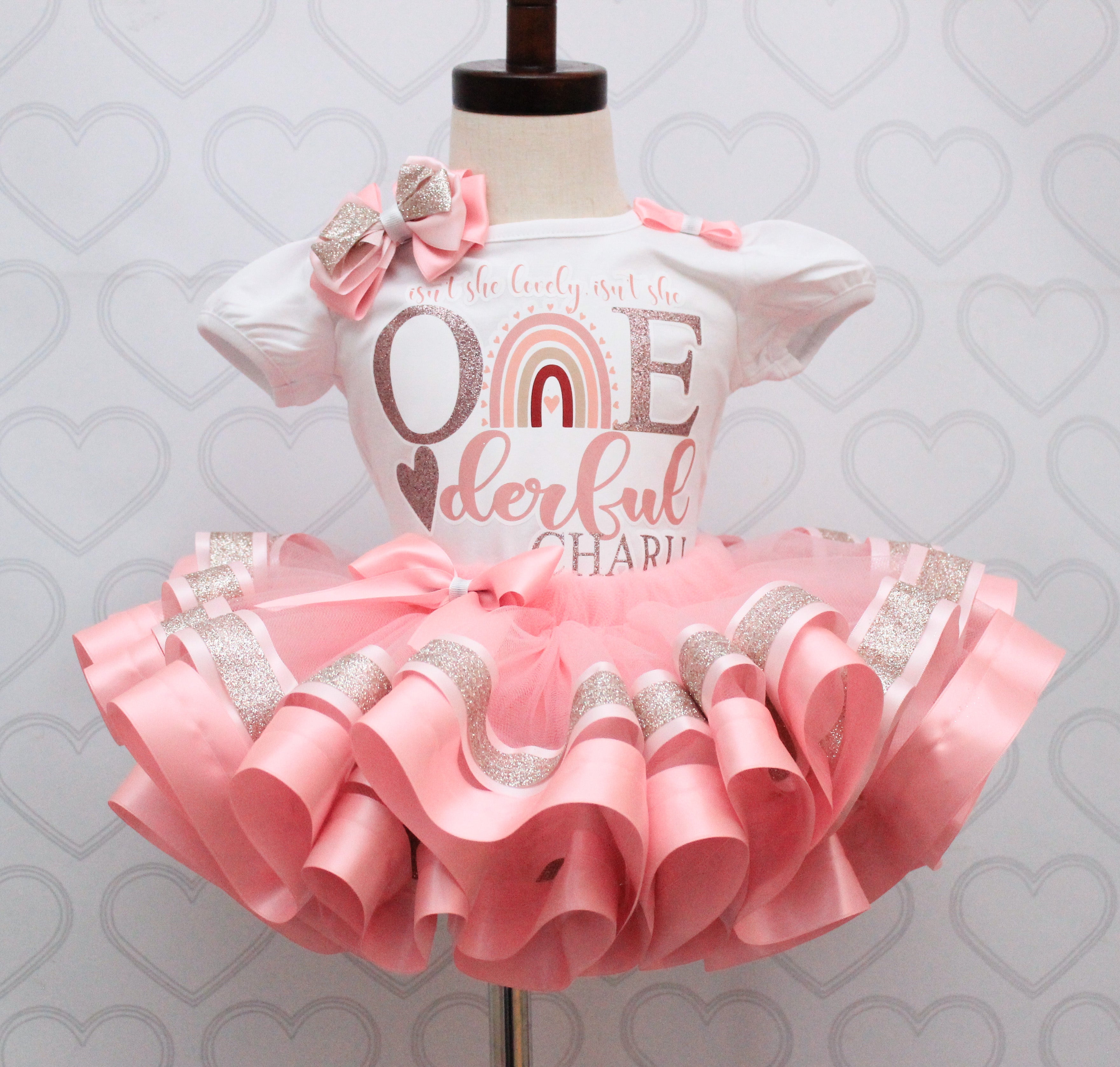 Isn't she Lovely Isn't she Onederful birthday outfit-Isn't she Lovely Pink Toes & Hair Bows Isn't she Lovely Isn't she Onederful birthday outfit-Isn't she Lovely Pink Toes & Hair Bows