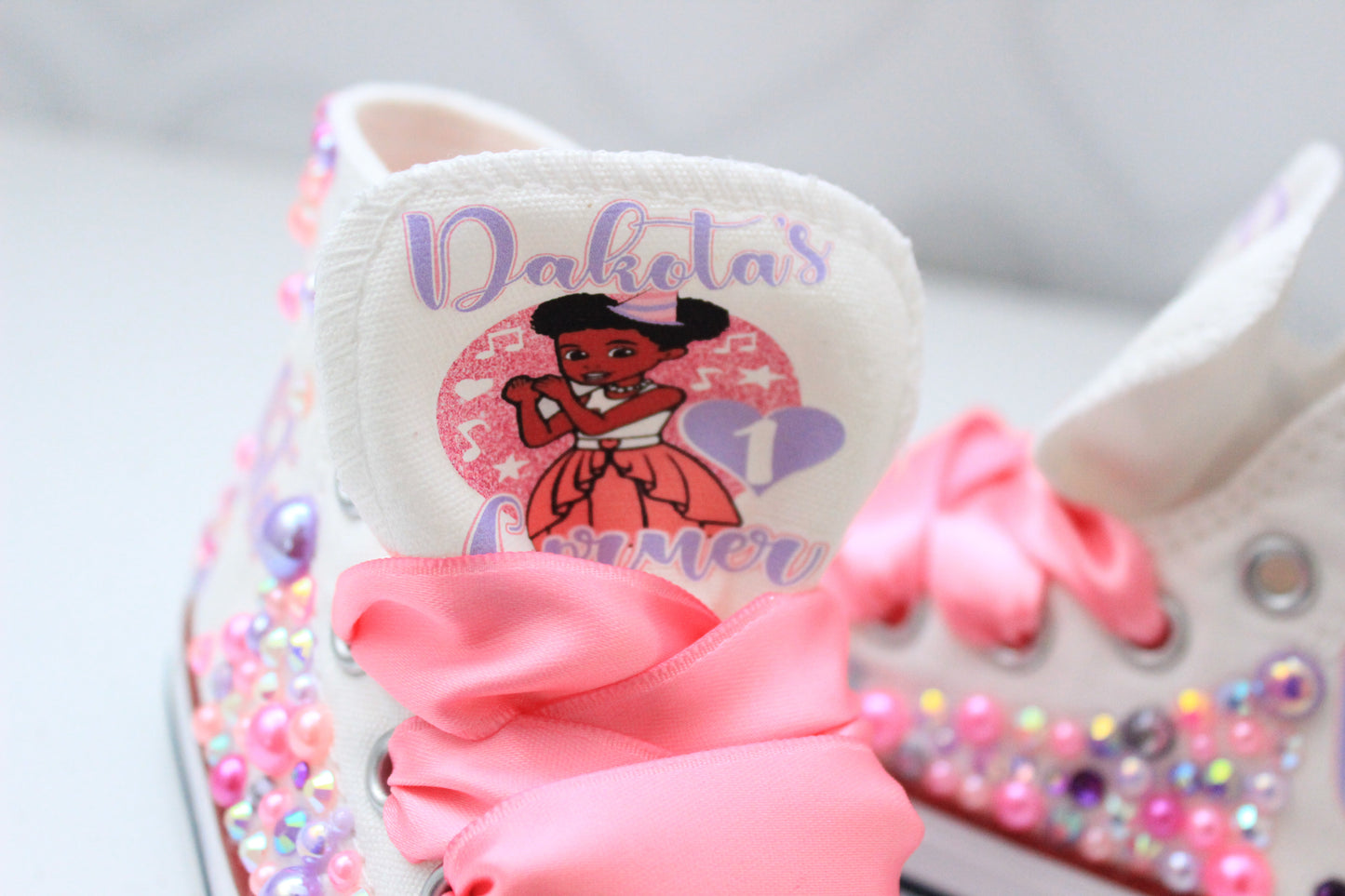 Gracie's corner shoes- Gracie's corner bling Converse-Girls Gracie's corner Shoes-Gracie's corner Converse