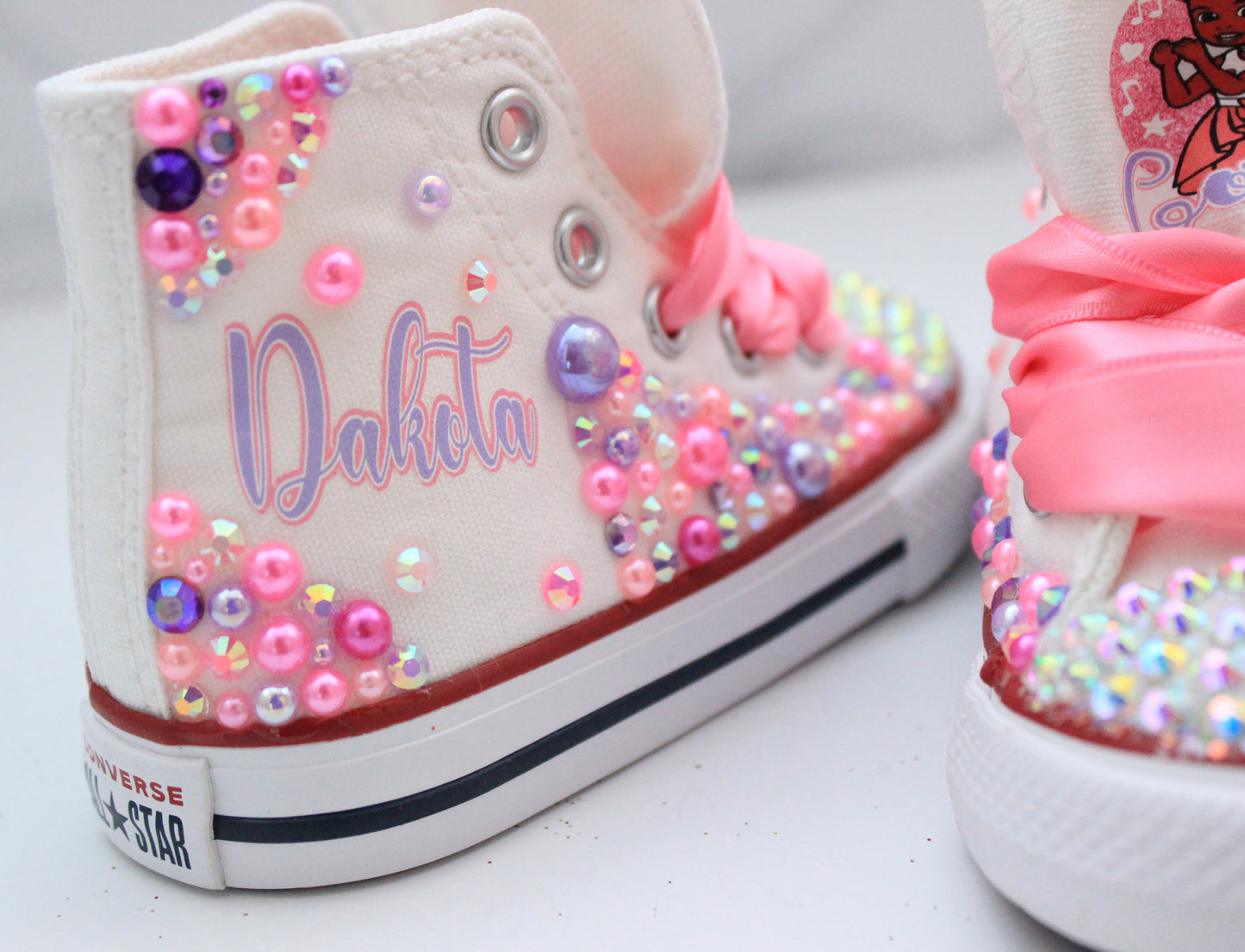 Gracie's corner shoes- Gracie's corner bling Converse-Girls Gracie's corner Shoes-Gracie's corner Converse