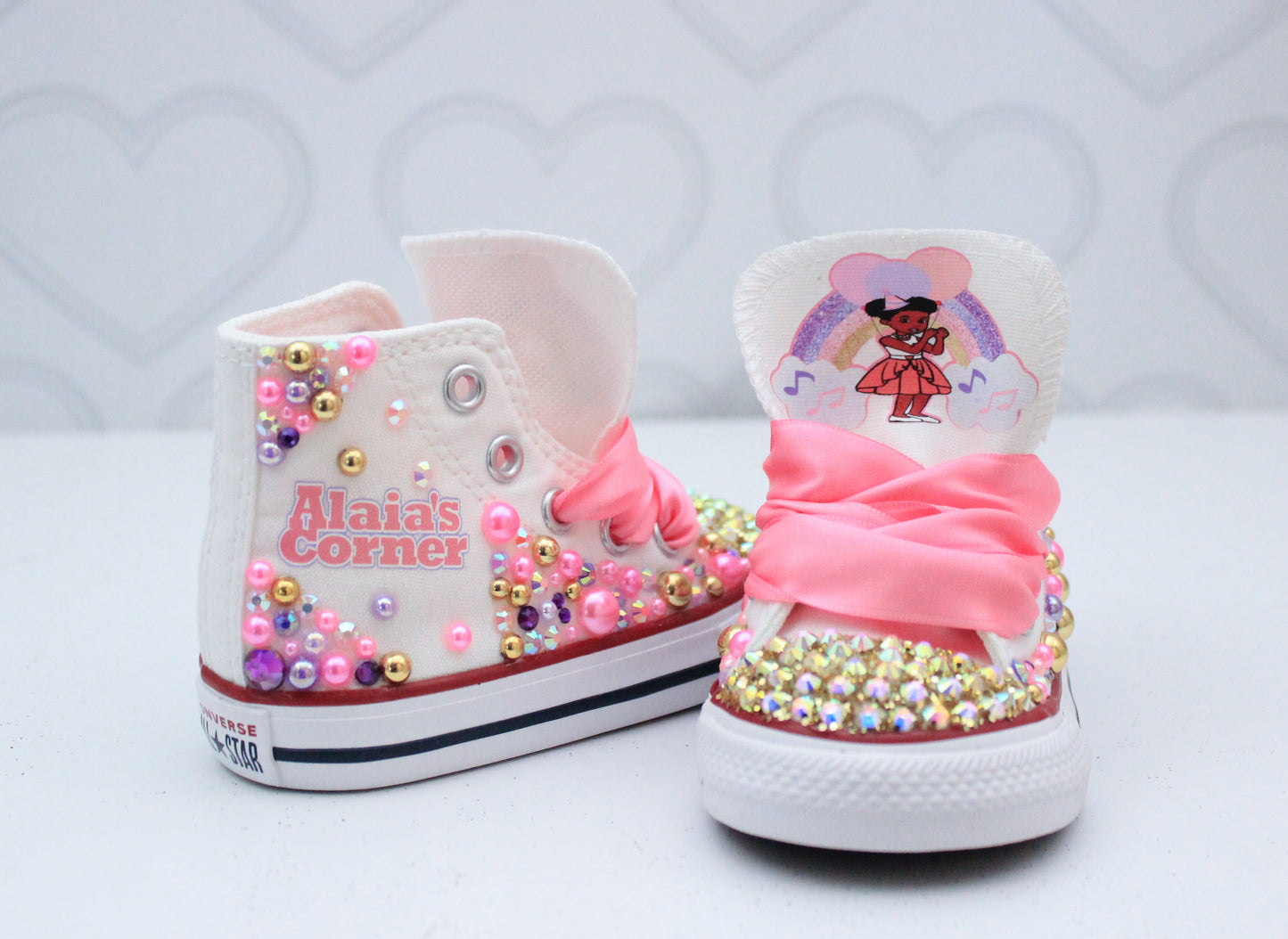 Gracie's corner shoes- Gracie's corner bling Converse-Girls Gracie's corner Shoes-Gracie's corner Converse