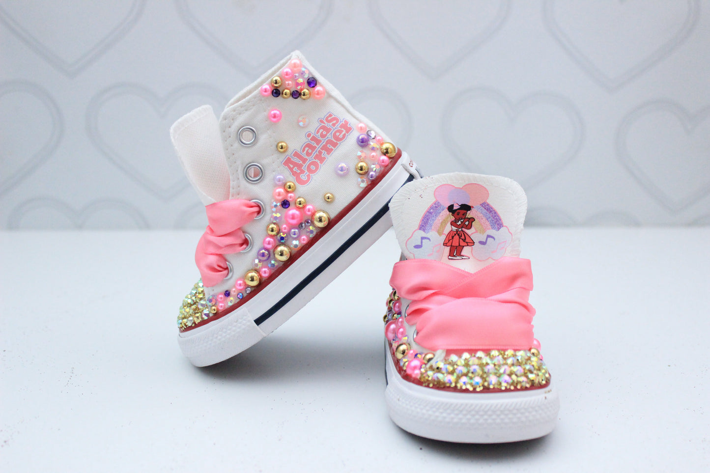 Gracie's corner shoes- Gracie's corner bling Converse-Girls Gracie's corner Shoes-Gracie's corner Converse