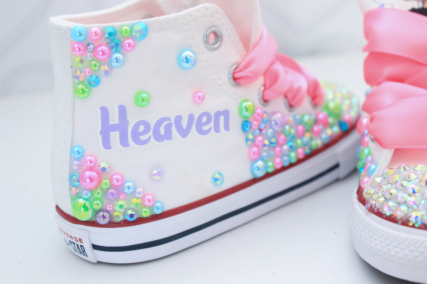 Unicorn shoes- Unicorn bling Converse-Girls Unicorn Shoes-Unicorn Converse-Afro unicorn converse-afro unicorn shoes