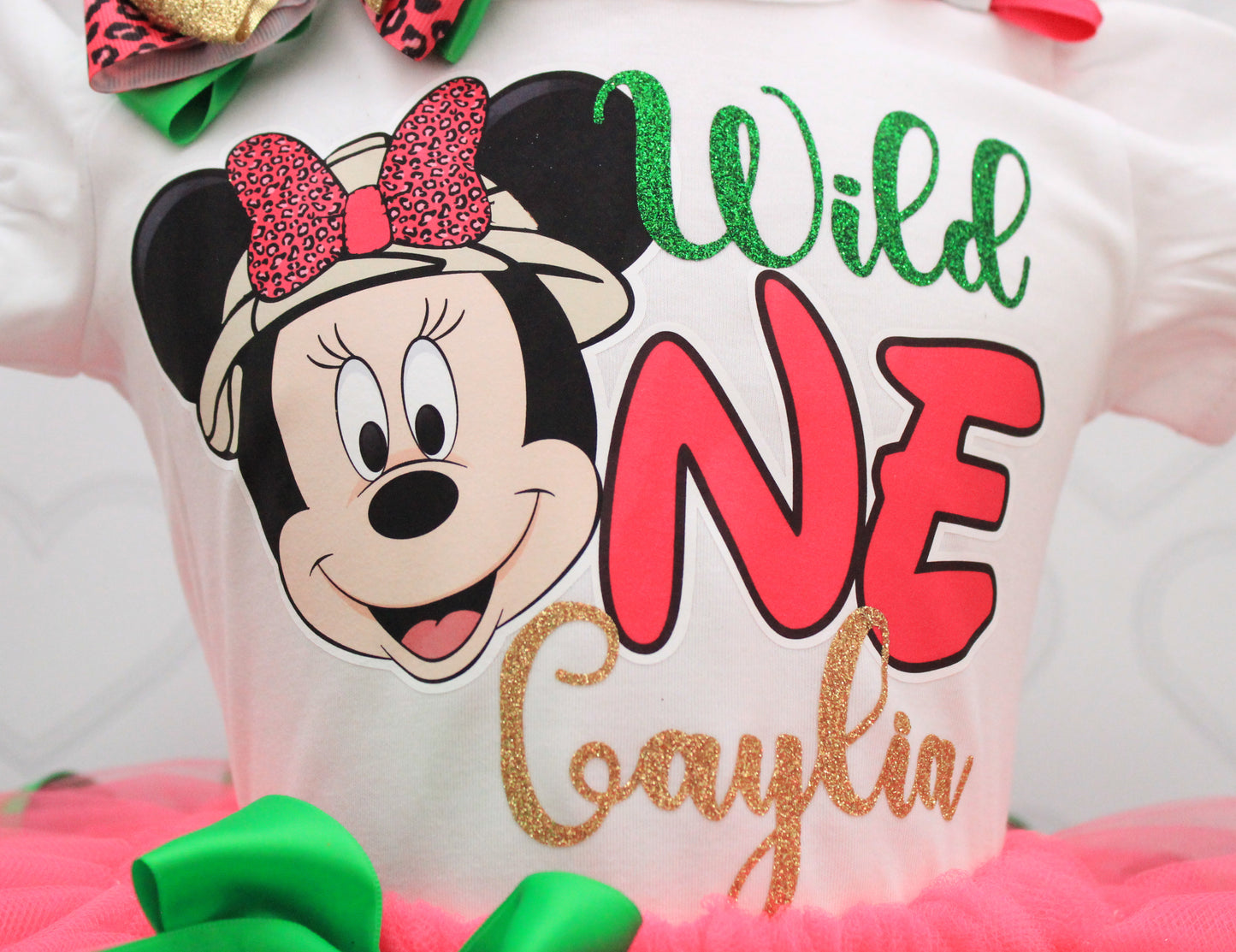 Mouse safari Tutu set- mouse safari  outfit- mouse safari birthday outfit-Minnie Safari