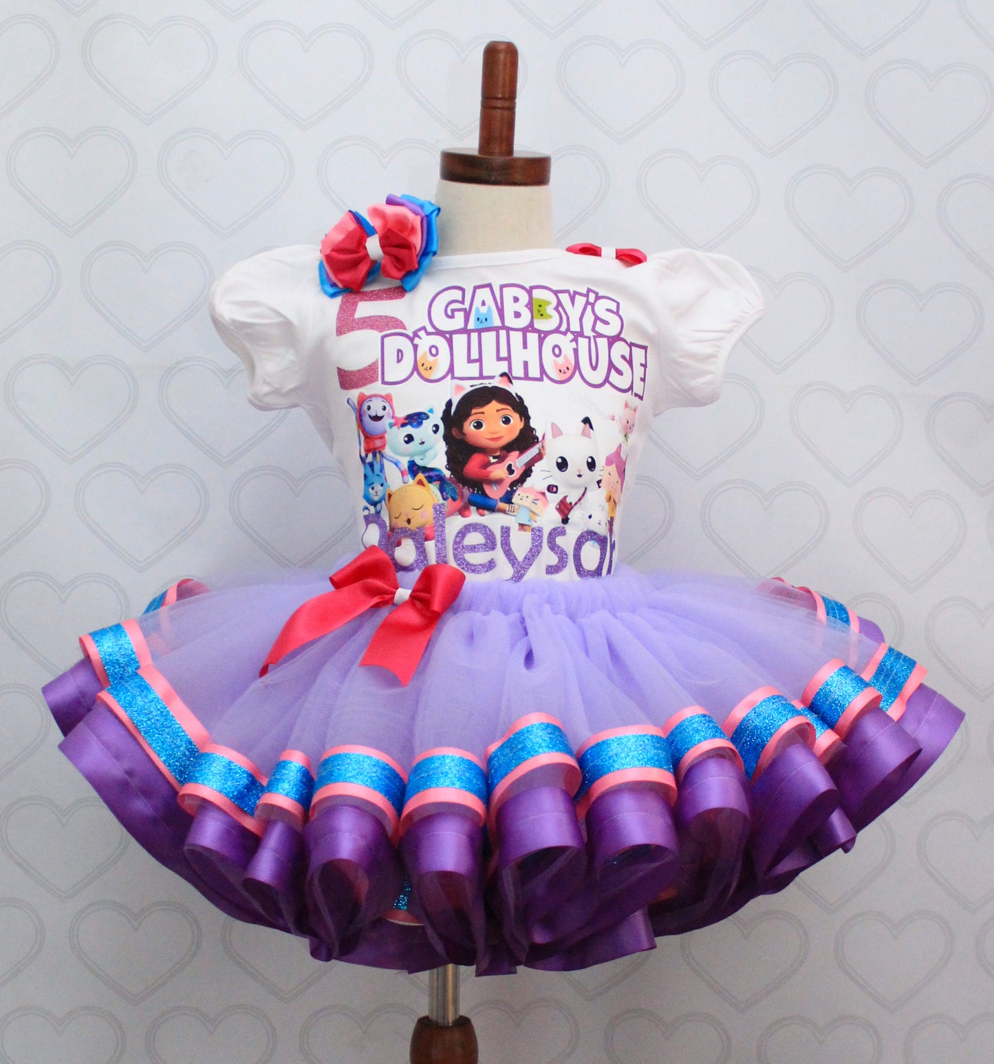 Gabby Dollhouse tutu set-Gabby Dollhouse outfit-Gabby Dollhouse dress