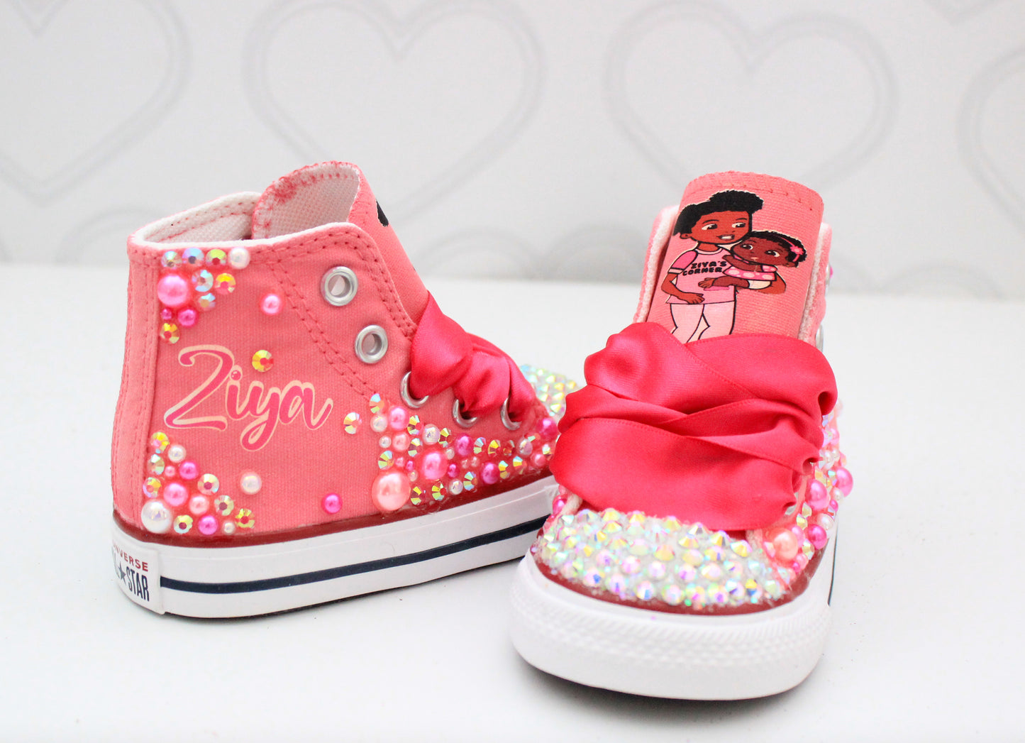 Gracie's corner shoes- Gracie's corner bling Converse-Girls Gracie's corner Shoes-Gracie's corner Converse