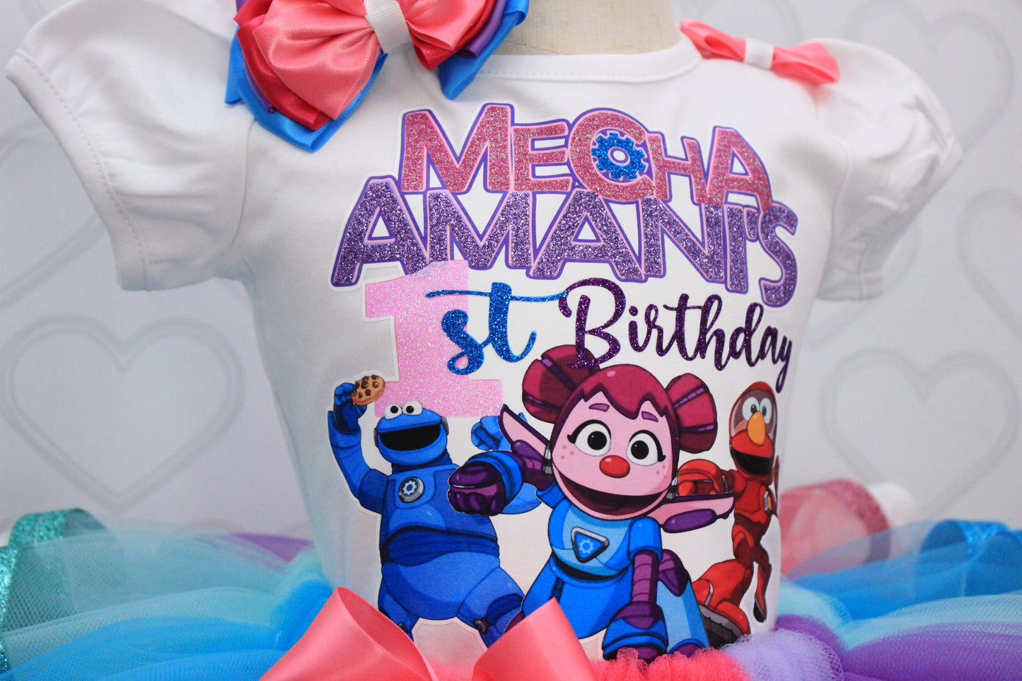 Mecha Builders tutu set-Sesame tutu set- mecha builders outfit-mechas builders birthday outfit