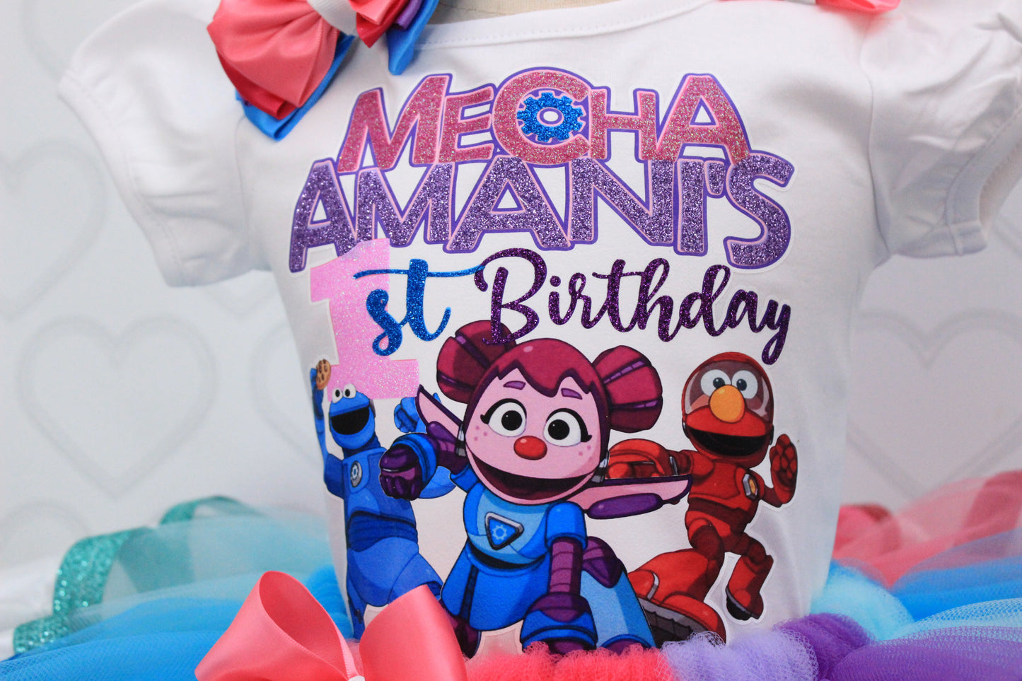 Mecha Builders tutu set-Sesame tutu set- mecha builders outfit-mechas builders birthday outfit