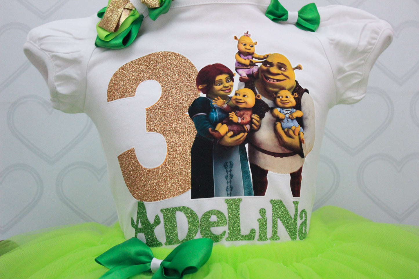 Shrek tutu set- Shrek tutu -Shrek outfit-Shrek birthday