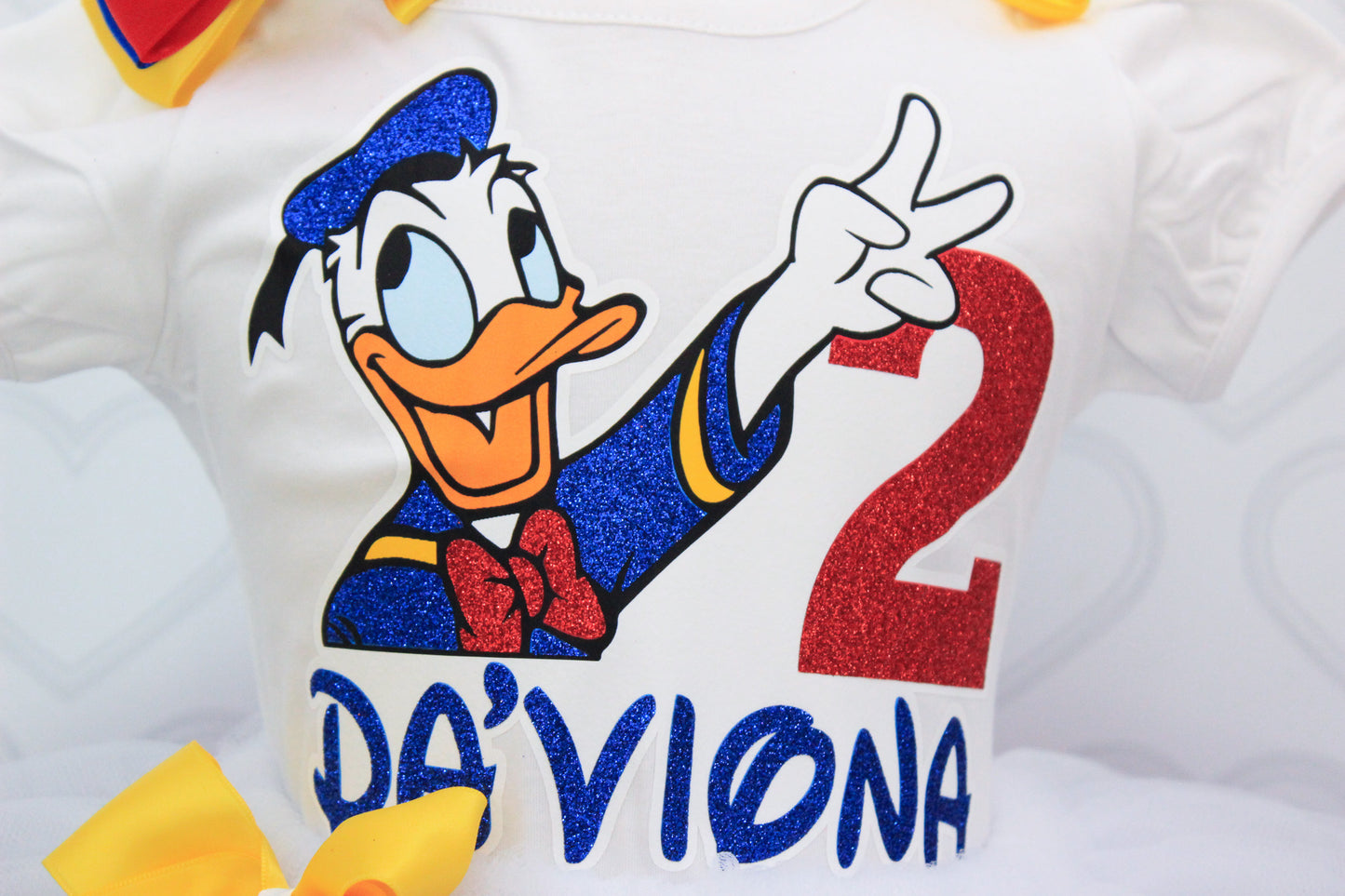 Donald Duck Tutu set- Duck outfit-Duck birthday outfit- duck tutu