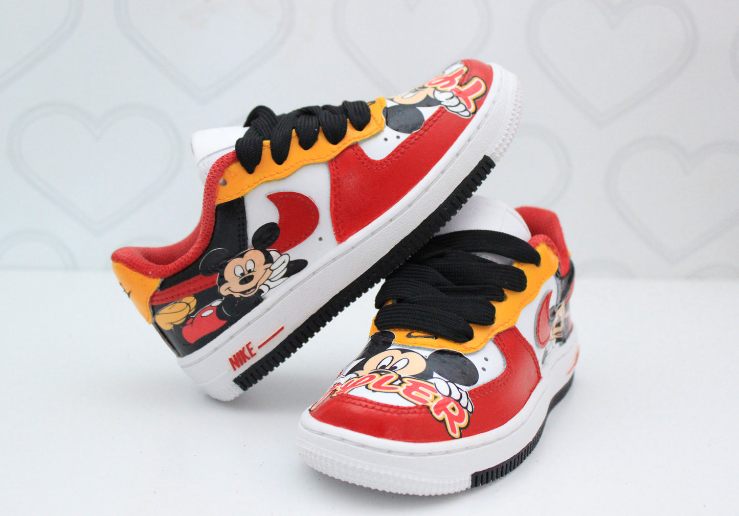 Mickey Mouse shoes-Mickey Mouse air force 1's -Boys af1's Shoes-Custom air force 1's- Toddler air force 1's