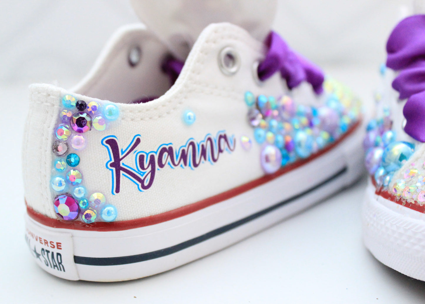 Mermaid shoes- Mermaid bling Converse-Girls Mermaid Shoes- Mermaid Converse