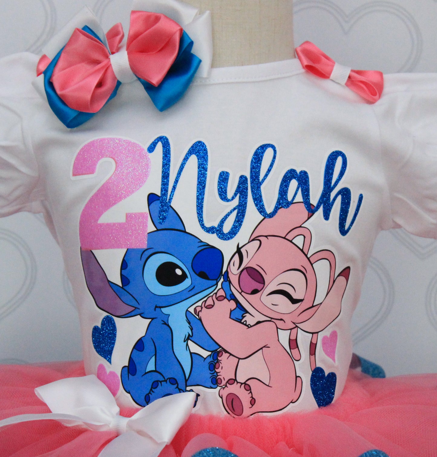 Lilo and Stitch tutu set- Lilo And stitch outfit-Lilo and Stitch dress-Lilo and Angel tutu set