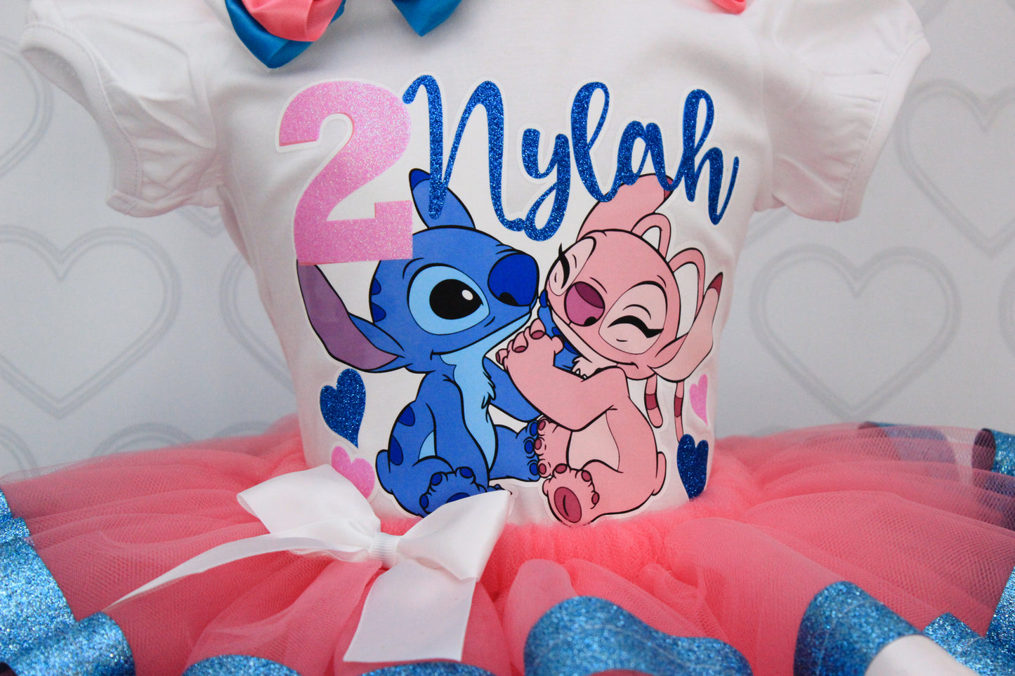 Lilo and Stitch tutu set- Lilo And stitch outfit-Lilo and Stitch dress-Lilo and Angel tutu set