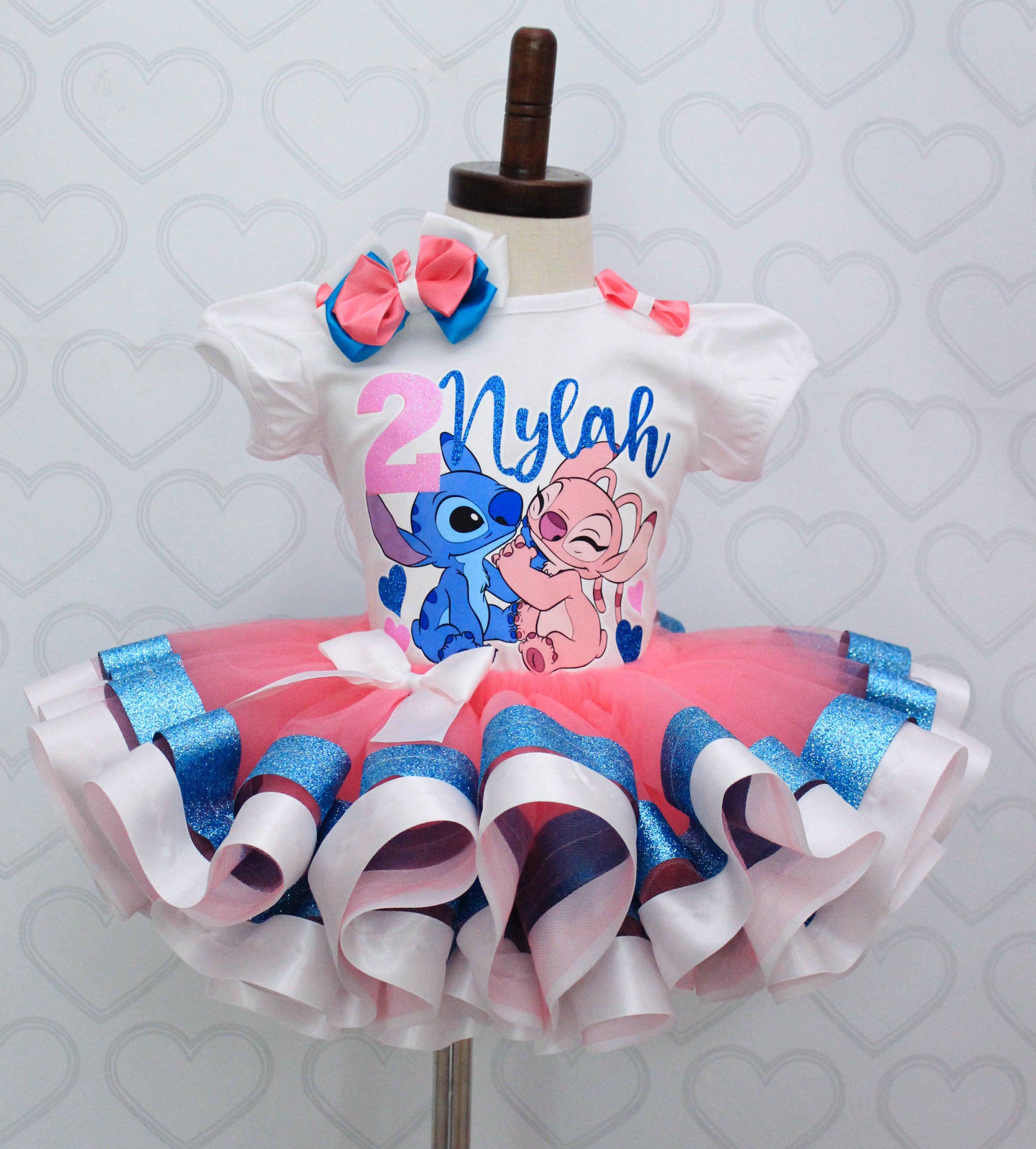 Lilo and Stitch tutu set- Lilo And stitch outfit-Lilo and Stitch dress