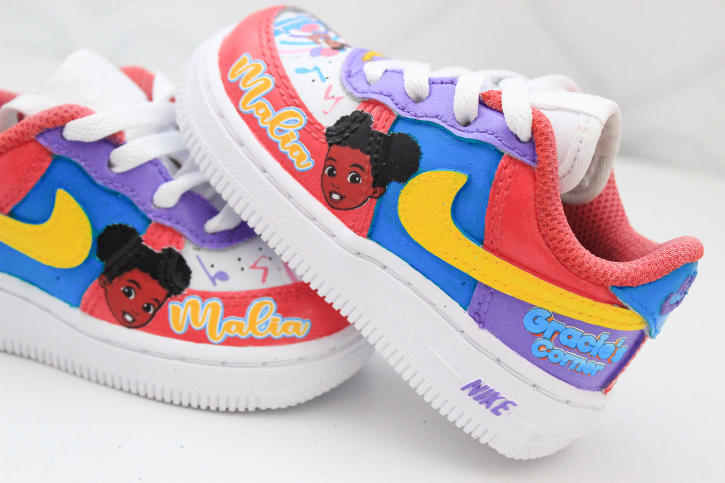 Gracie's Corner shoes-Gracie's Corner air force 1's -Girls af1's Shoes-Custom air force 1's- Toddler air force 1's