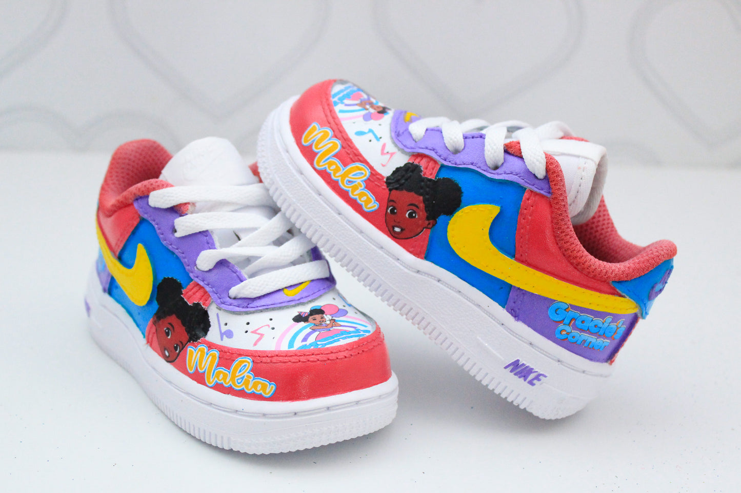 Gracie's Corner shoes-Gracie's Corner air force 1's -Girls af1's Shoes-Custom air force 1's- Toddler air force 1's