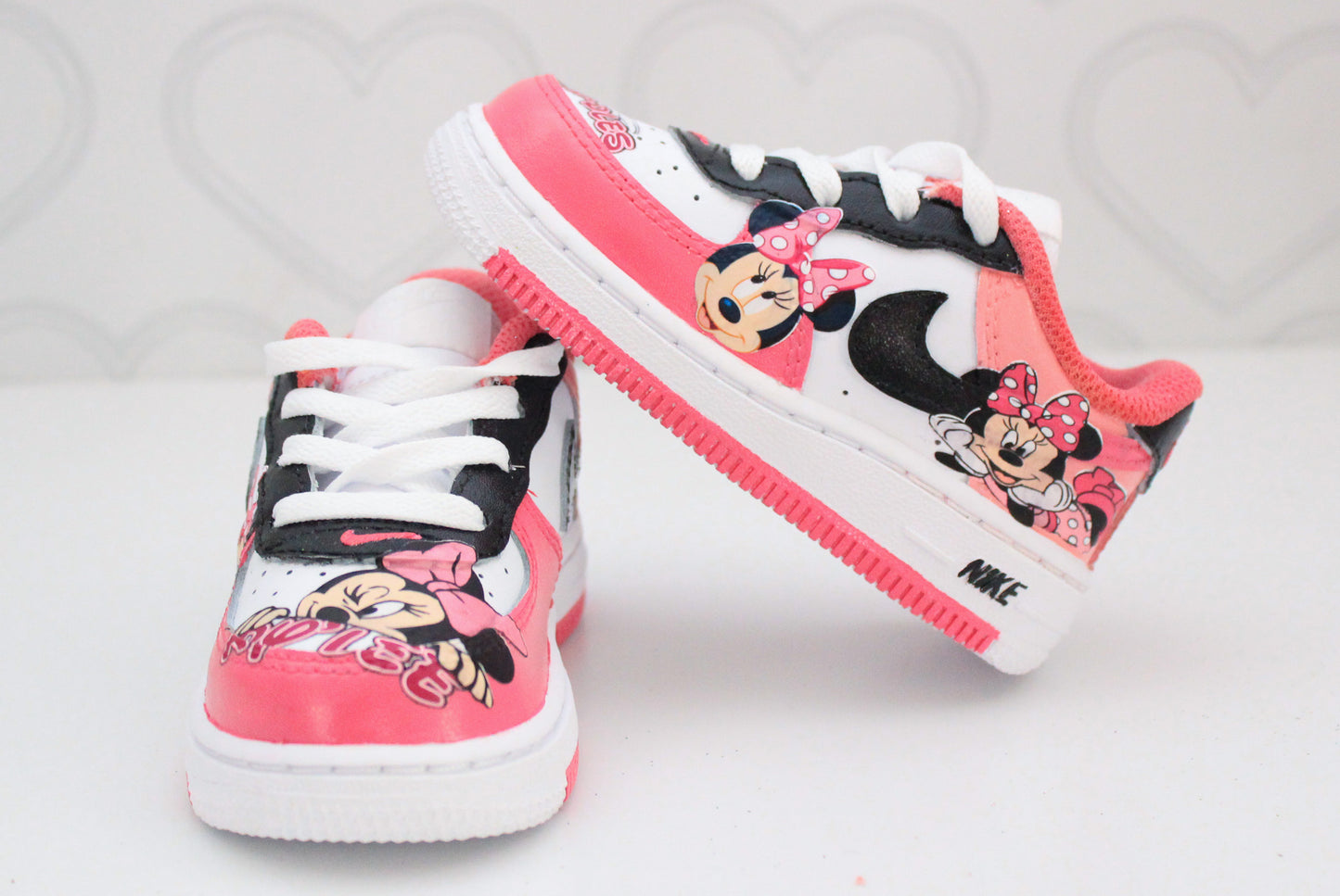 Minnie Mouse shoes-Minnie mouse air force 1's -Girls af1's Shoes-Custom air force 1's- Toddler air force 1's