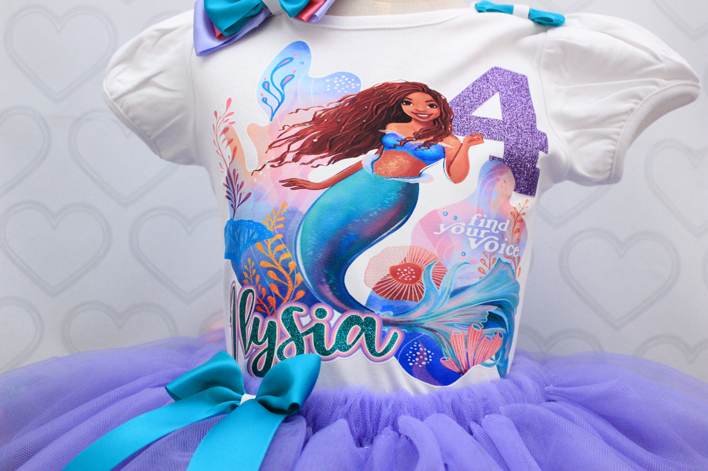 The little Mermaid Tutu set-The little Mermaid outfit-The little Mermaid dress- Live action little mermaid outfit