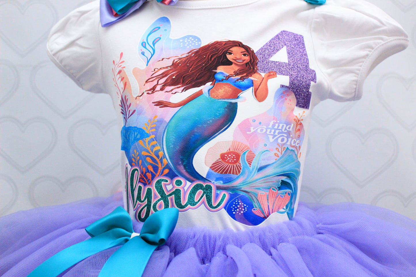 The little Mermaid Tutu set-The little Mermaid outfit-The little Mermaid dress- Live action little mermaid outfit