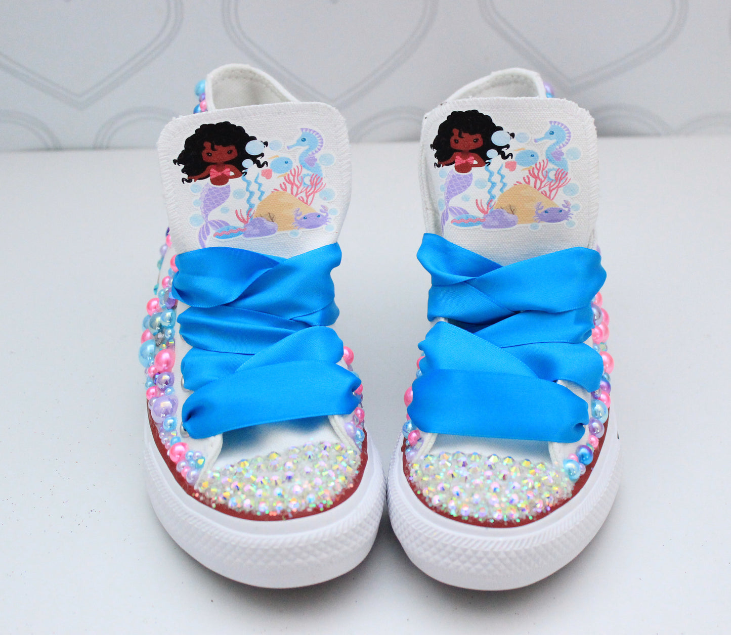 Mermaid shoes- Mermaid bling Converse-Girls Mermaid Shoes- Mermaid Converse