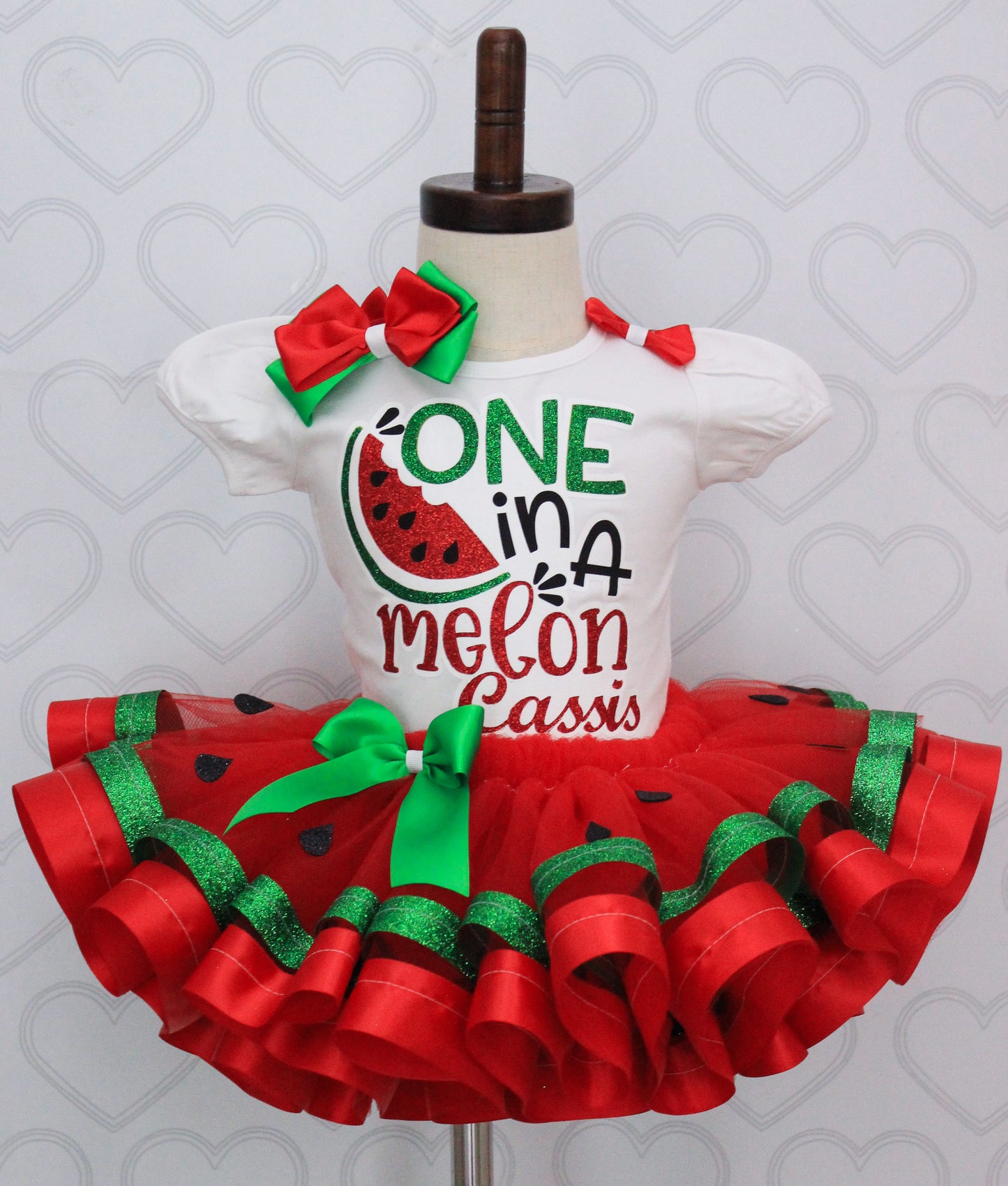 Watermelon tutu set-Watermelon outfit-Watermelon dress