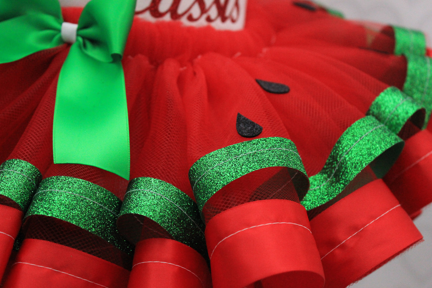 Watermelon tutu set-Watermelon outfit-Watermelon dress