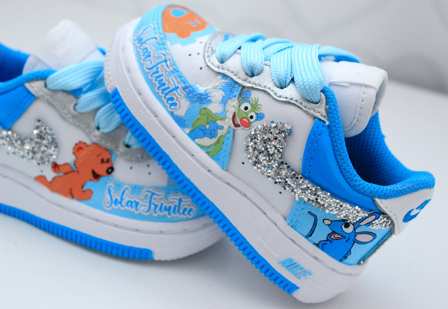 Bear in the Big Blue House shoes-Bear in the Big Blue House air force 1's -Girls af1's Shoes-Custom air force 1's- Toddler air force 1's