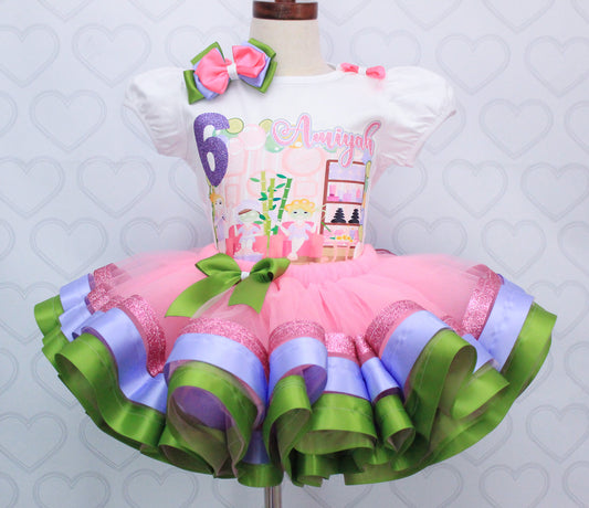 Spa tutu set- Spa outfit-Spa dress-Spa birthday-Spa tutu set