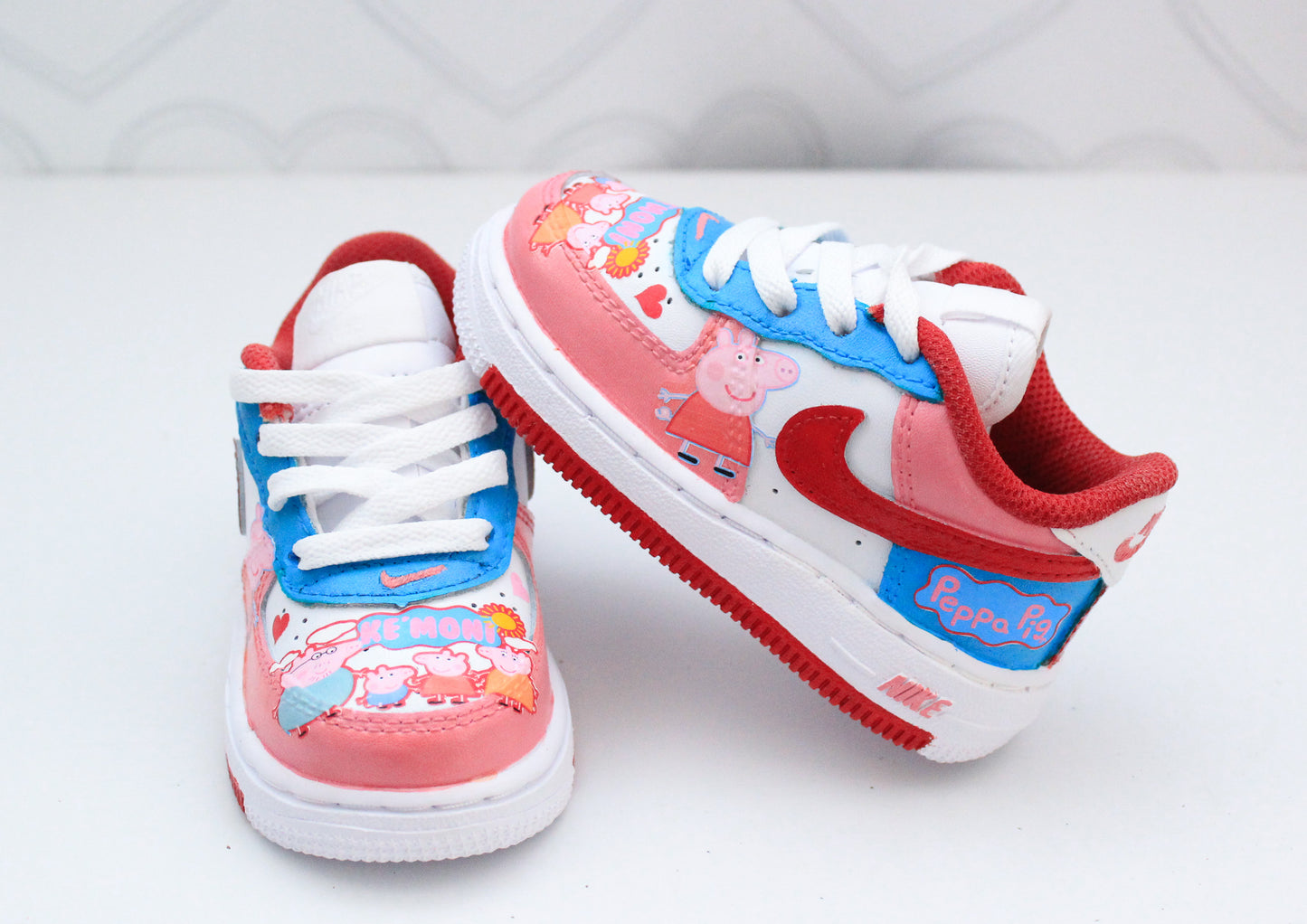 Peppa Pig shoes-Peppa Pig air force 1's -Girls af1's Shoes-Custom air force 1's- Toddler air force 1's