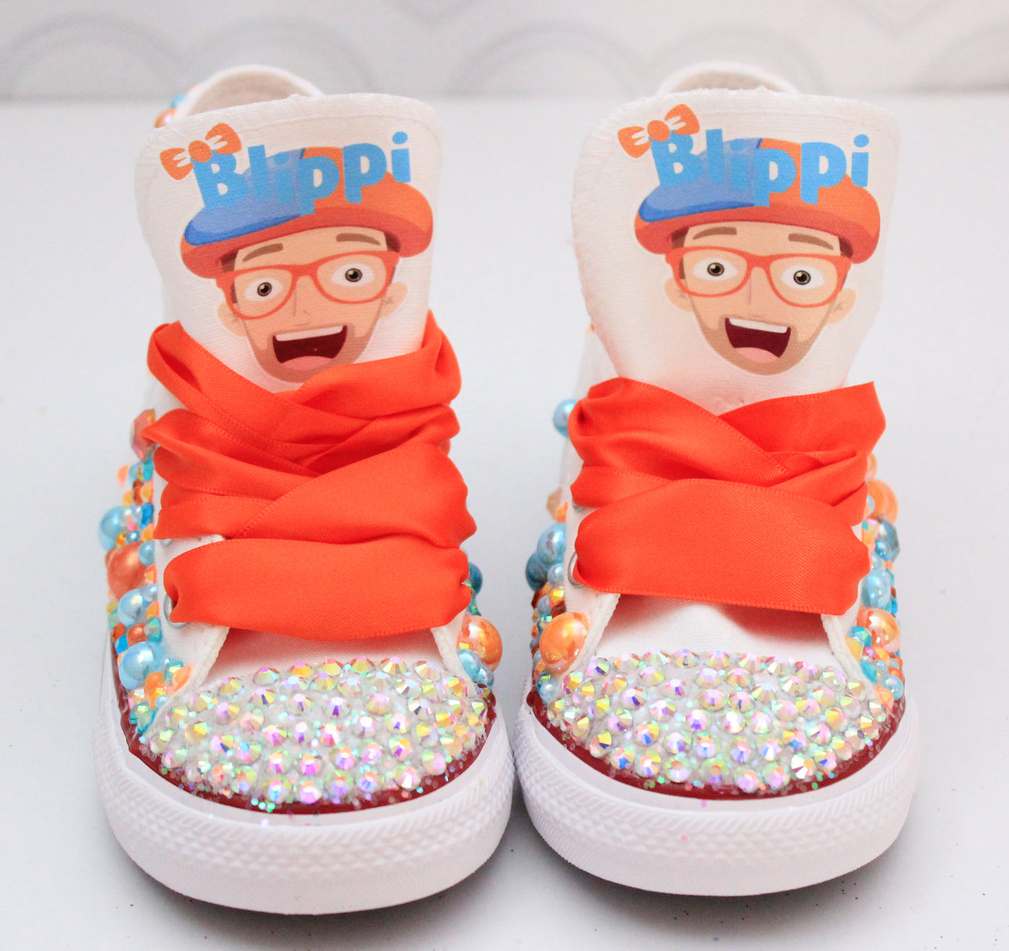Blippi shoes- Blippi bling Converse-Girls Blippi Shoes-Blippi Converse