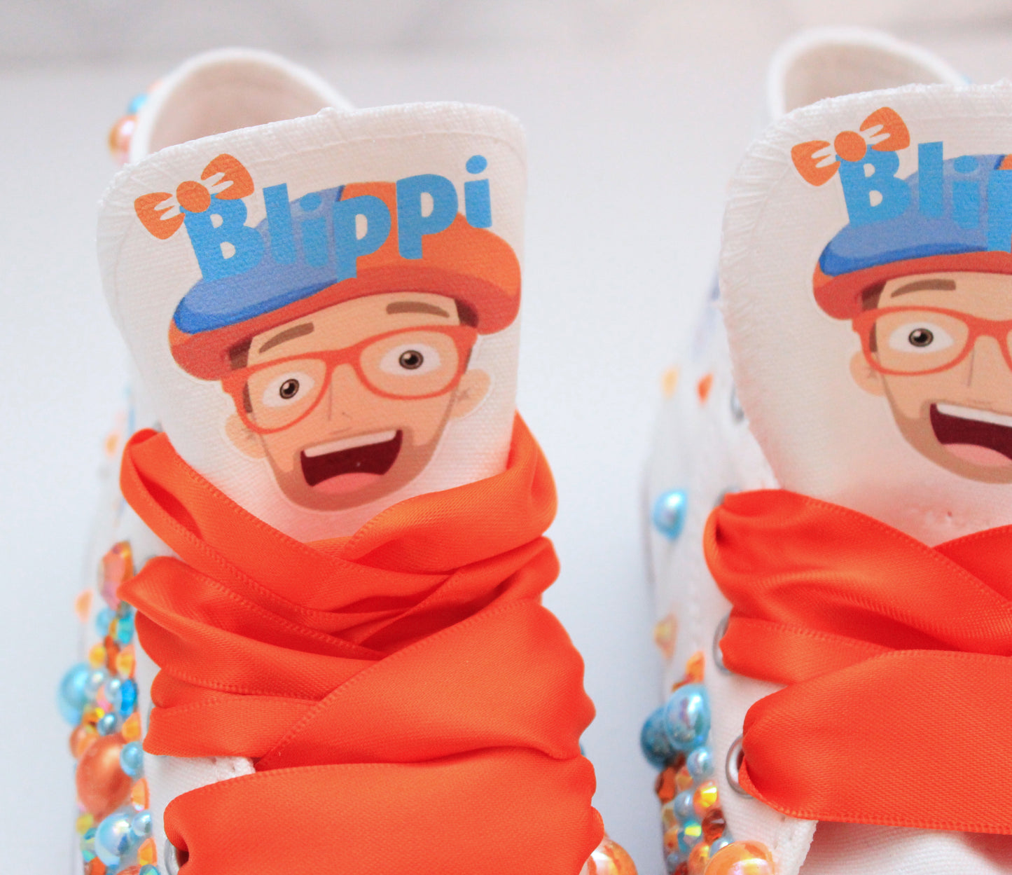 Blippi shoes- Blippi bling Converse-Girls Blippi Shoes-Blippi Converse